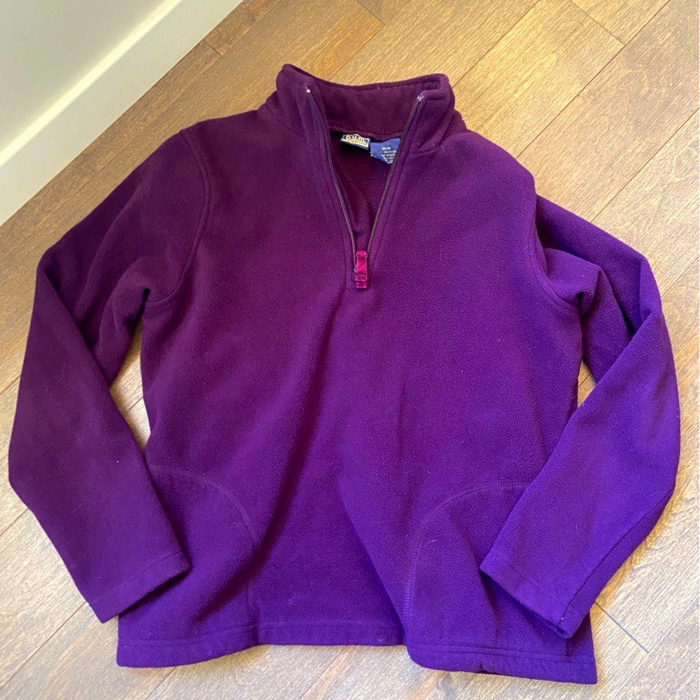 💕free with‎ purchase💕Vintage b.u.m. Quarter zip fleece size medium